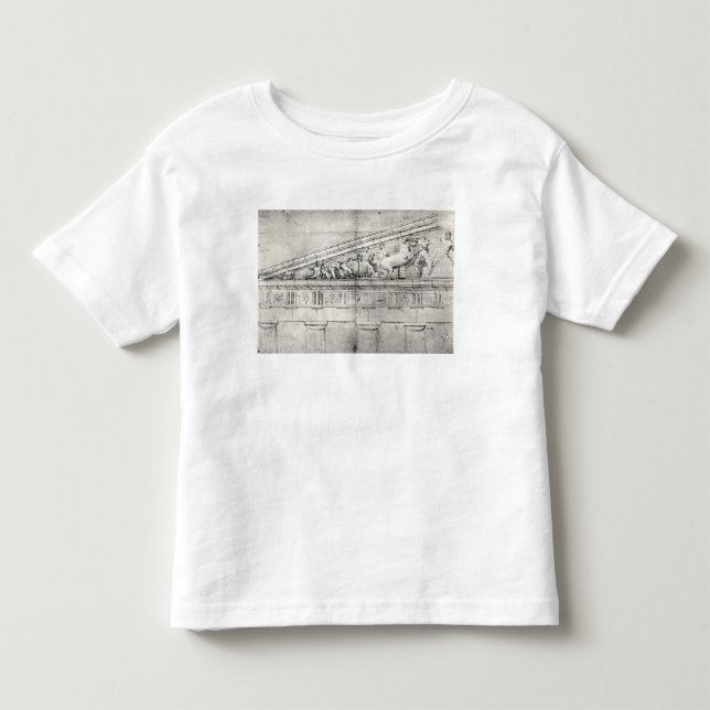 Studie av en pediment från parthenonen t shirt (Framsida)