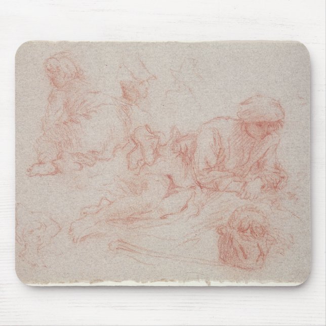 Studie av en reclining man musmatta (Framsidan)