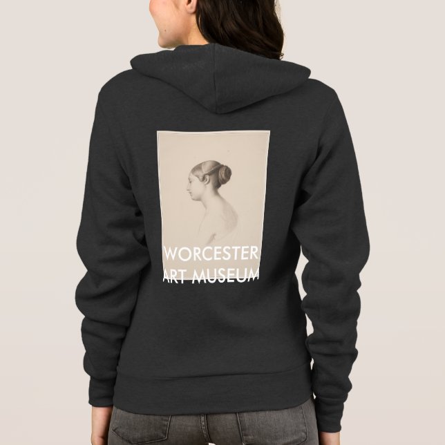 Studie av en ung kvinna - vinandeHoodie T Shirt (Baksida)