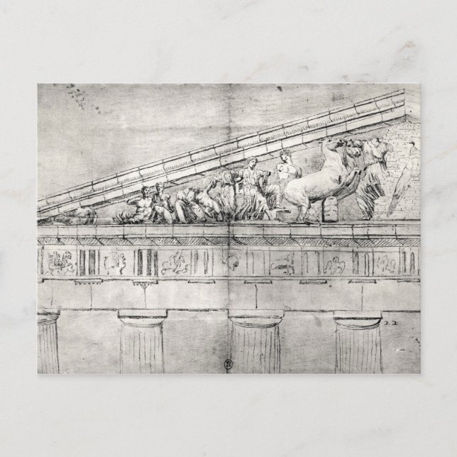 Studie av ett barn från Parthenon Vykort (Framsida)