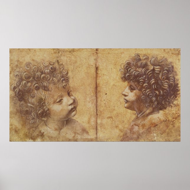 Studie av ett barns huvud poster (Framsidan)