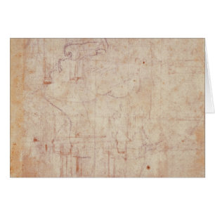 Studie av ett huvud, 1525-26 hälsningskort
