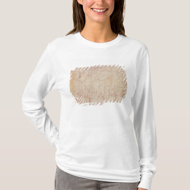 Studie av ett huvud, 1525-26 tee shirt (Framsida)