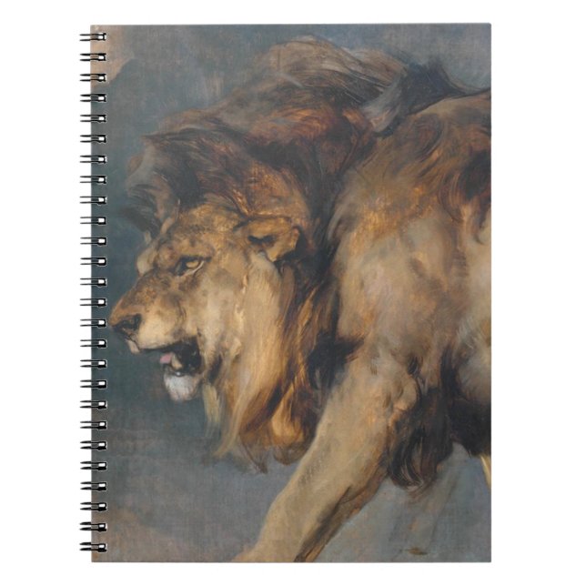 Studie av ett lejon (av Edwin Henry Landseer) Anteckningsbok (Framsidan)