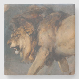Studie av ett lejon (av Edwin Henry Landseer) Stenunderlägg