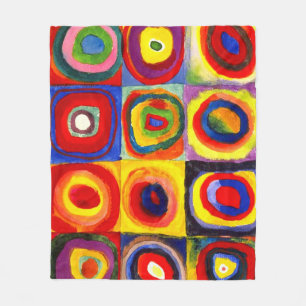 Studie av färg av Wassily Kandinsky Fleecefilt
