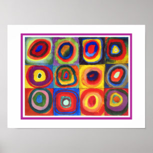 Studie av färg av Wassily Kandinsky Poster