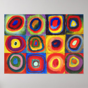 Studie av färg av Wassily Kandinsky Poster