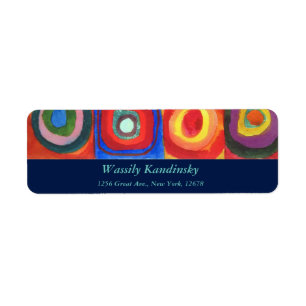 Studie av färg av Wassily Kandinsky Returadress Etikett