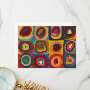 Studie av färg av Wassily Kandinsky Tack Kort