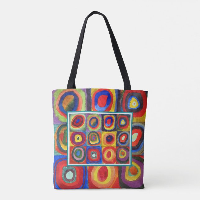 Studie av färg av Wassily Kandinsky Tygkasse (Baksida)