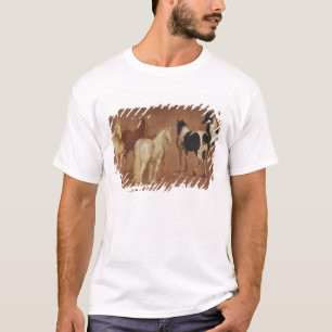 Studie av fem hästar tee shirt