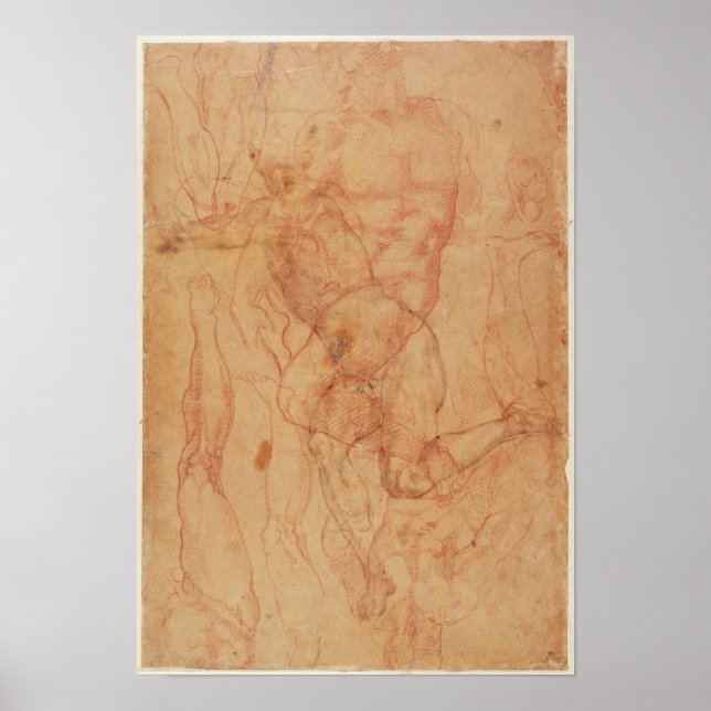 Studie av figur poster (Framsidan)