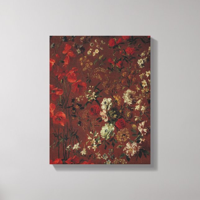 Studie av Flowers, 1720 Canvastryck (Framsida)