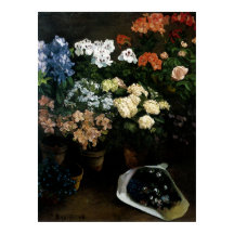 Studie av Flowers by Frederic Bazille