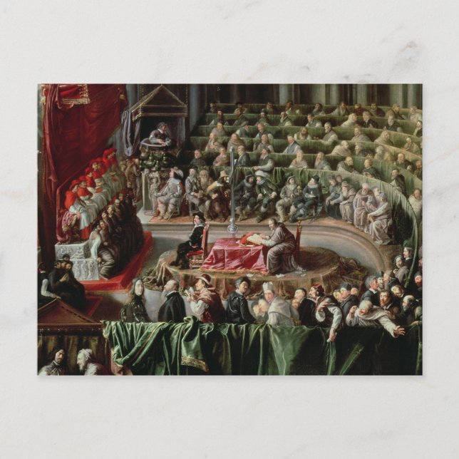 Studie av Galileo, 1633 Vykort (Framsida)