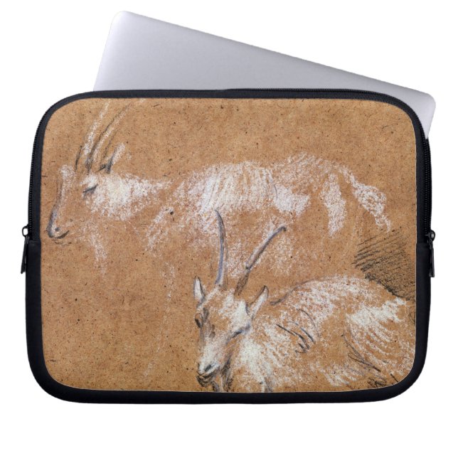 Studie av getter (teckningen) laptop sleeve (Framsidan)