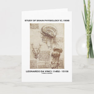 Studie av hjärnfysiologi (Leonardo da Vinci 1508) Kort