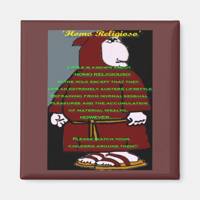 Studie av Homo Religioso Magnet (Framsidan)