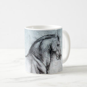 Studie av Horse, Leonardo da Vinci Kaffemugg