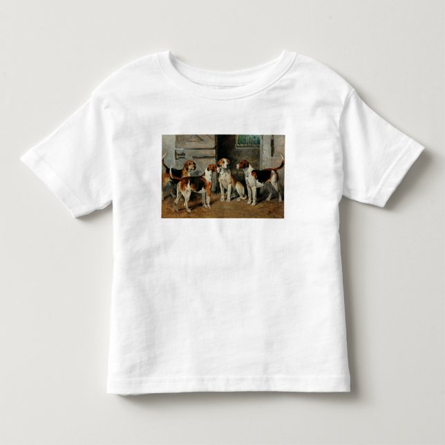 Studie av hundar t shirt (Framsida)