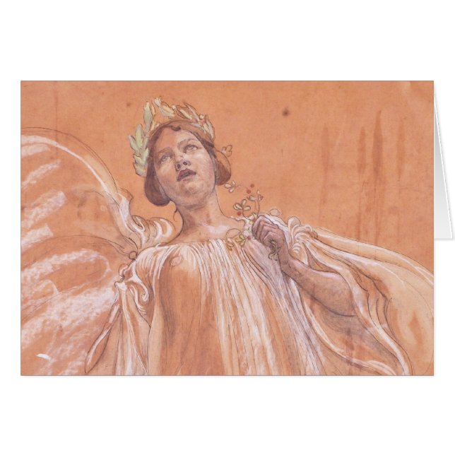 Studie av Jenny Lind Hälsningskort (Framsidan Horizontal)