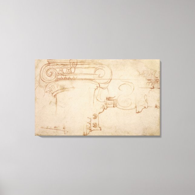 Studie av jonkapital canvastryck (Framsida)