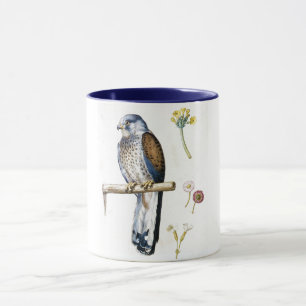 Studie av Lesser Kestrel och Flower, Arcimboldo Mugg