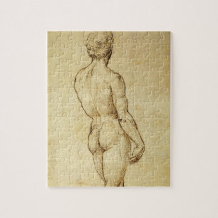 Studie av Michelangelos David-staty av Raphael Pussel