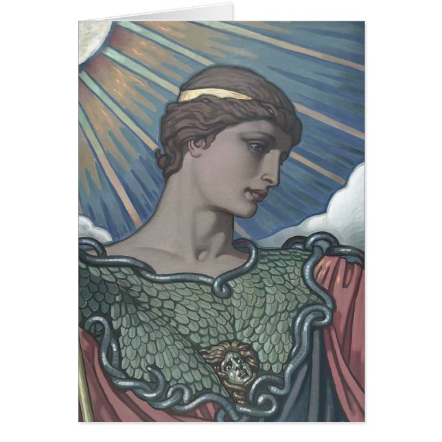 Studie av Minerva Hälsningskort (Framsidan)