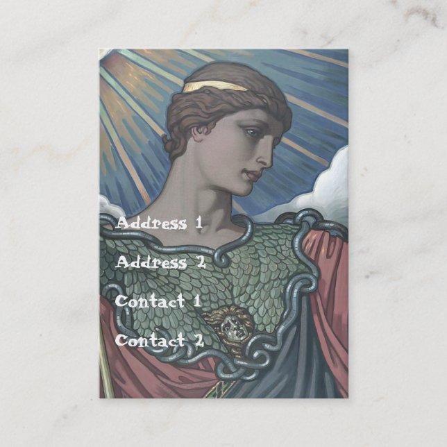 Studie av Minerva Visitkort (Framsida)