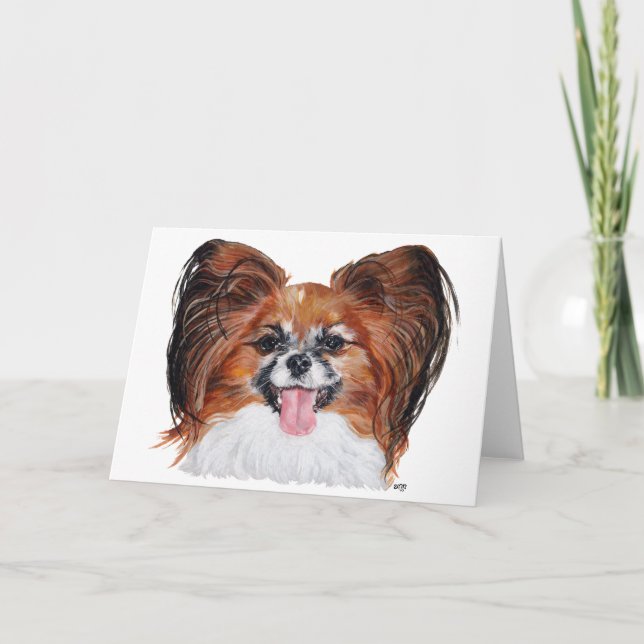 Studie av Papillon Head Kort (Framsida)