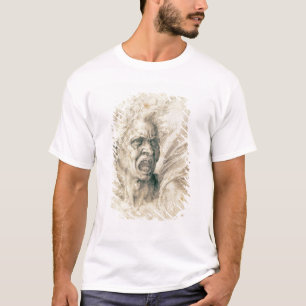Studie av ropa för man t shirt