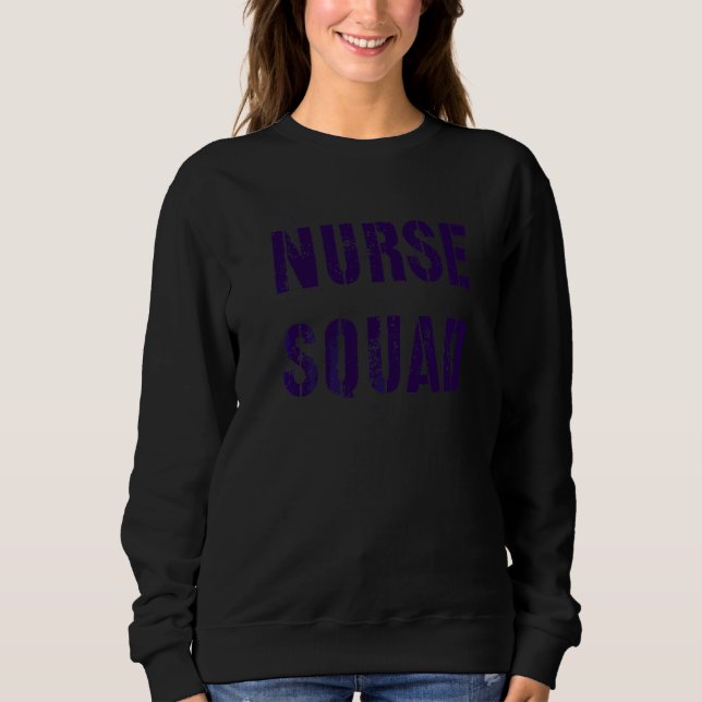 Studie av sjuksköterskekolan Nurse Squad Crew Stud T Shirt (Framsida)