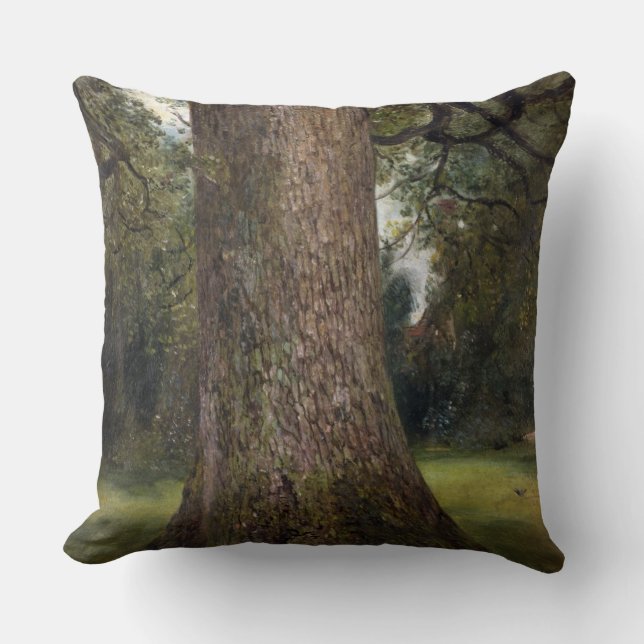 Studie av stammen av ett almträd, c.1821 (olja på kudde (Framsida)