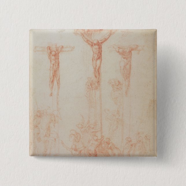 Studie av tre kor knapp (Framsida)