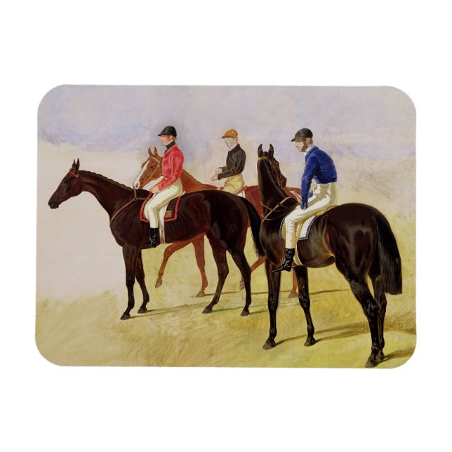 Studie av tre Steeplechase Cracks: Allen McDonoug Magnet (Horisontell)