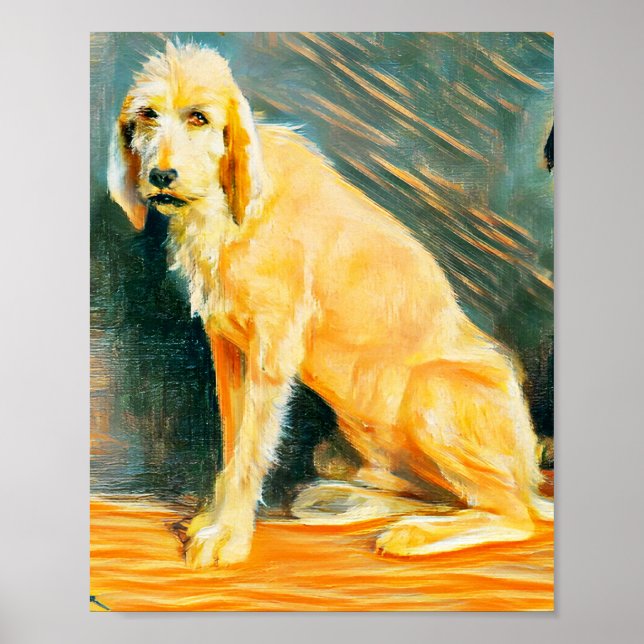 Studie av två hundar poster (Framsidan)