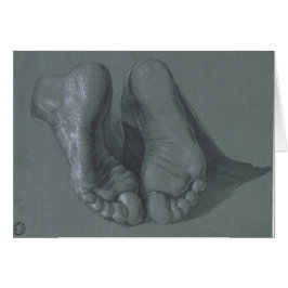 Studie av Two Feet Albrecht Durer Hälsningskort