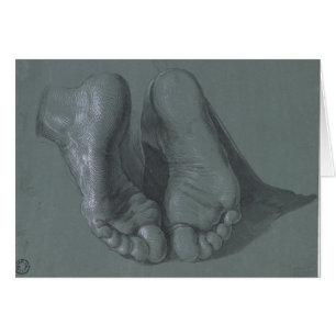 Studie av Two Feet Albrecht Durer Hälsningskort