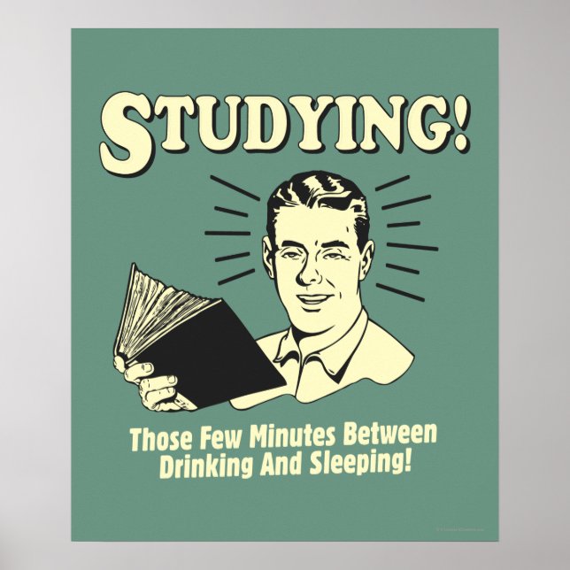 Studie: Drickning och sömnad Poster (Framsidan)