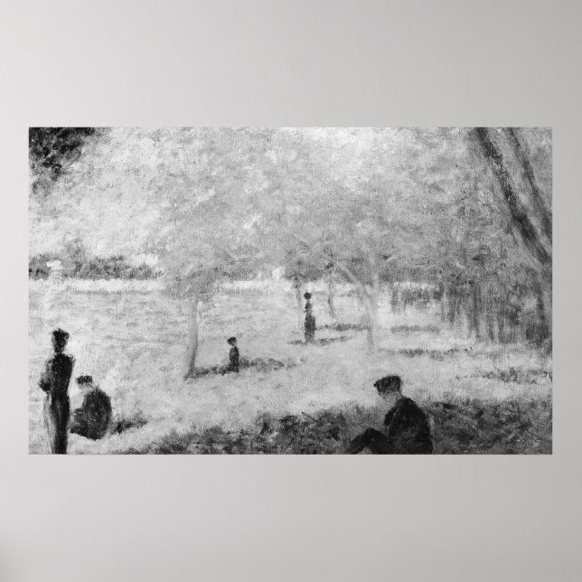 Studie för A Söndag på La Grande Jatte Poster (Framsidan)