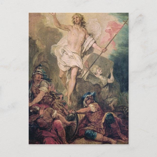 Studie för återgång för en målning vykort (Framsida)