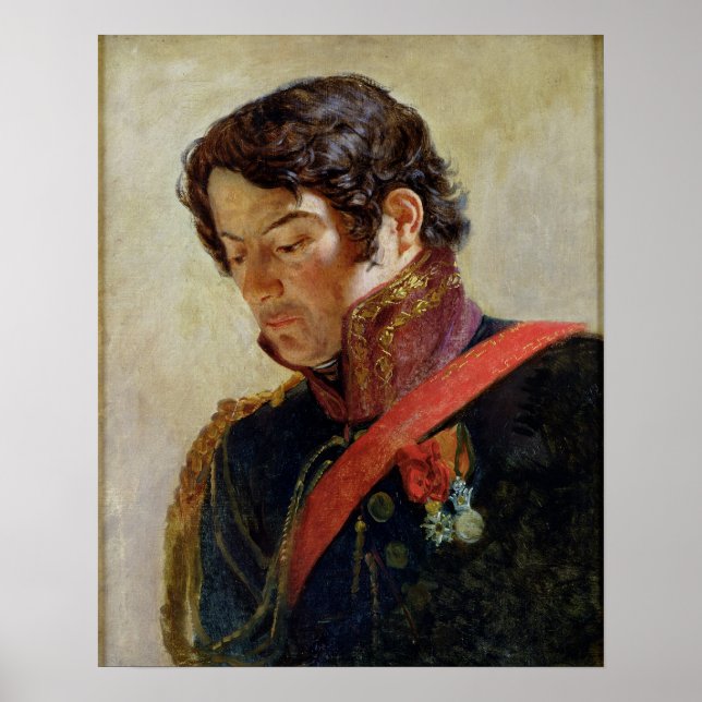Studie för Baron Dominique Larrey Porträtt Poster (Framsidan)
