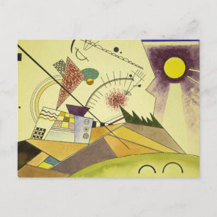 Studie för Bewegte Ruhe, 1923 av Wassily Kandinsky Vykort