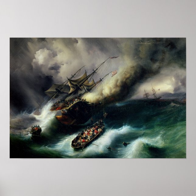 Studie för bränning av "Kent" 1825 Poster (Framsidan)