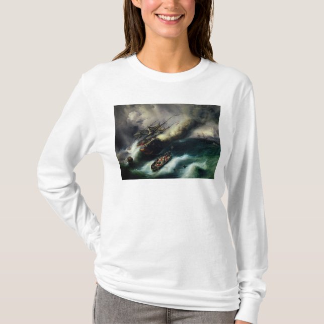 Studie för bränningen av "Kenten" i 1825 T Shirt (Framsida)