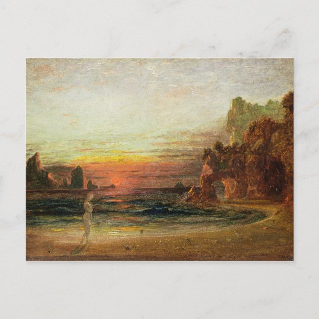 Studie för "Calypsos's Grotto", c.1843 (olja på pa Vykort (Framsida)
