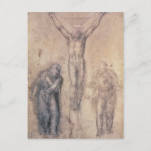 Studie för en Crucifixion Vykort
