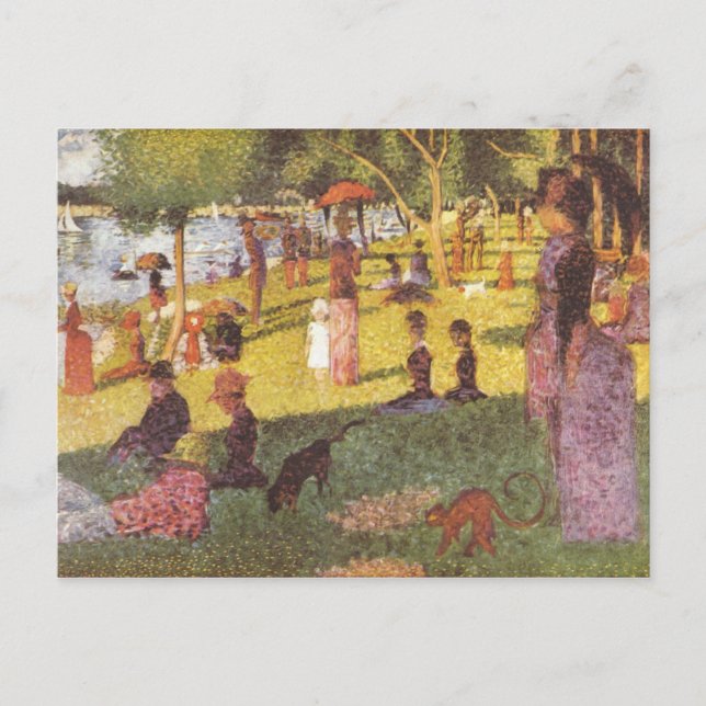 Studie för en söndageftermiddag vykort (Framsida)